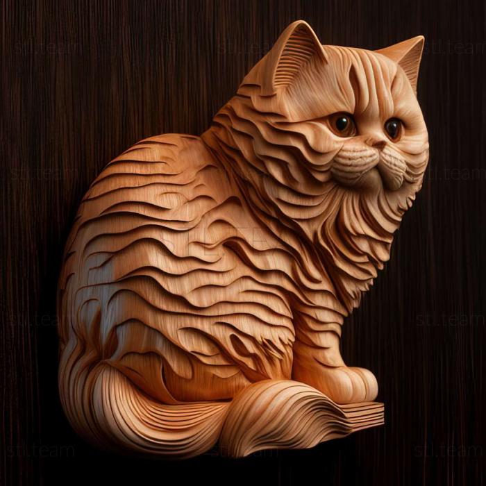 3D модель Манчкин кот (STL)